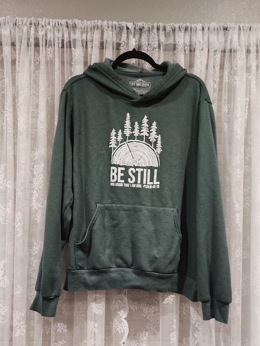 LIFE UNPLUGGED "PSALM 46:10" HOODIE